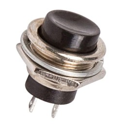 Выключатель-кнопка 250В,2А (2с) ON-OFF черный б/фикс. RWD-306,36-3350)