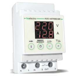 Реле напряжения  и тока НТ-63с, 120-270В 63А (3-мод)