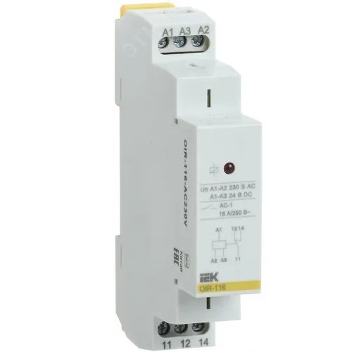 Реле промежуточное OIR 1 контакт 2208 АС 16А IEK
