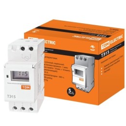 TDM Таймер ТЭ15 цифровой 16А 230В на DIN-рейку SQ1503-0005