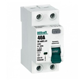DEKraft УЗО-03 2Р 40А 30мА АС, 6кА