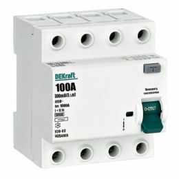 DEKraft УЗО-03 4Р 100А 30мА АС, 6кА