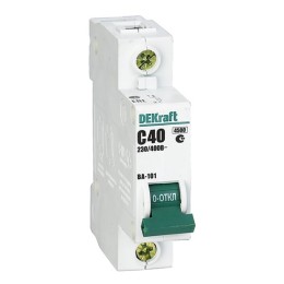 DEKraft Автоматический выключатель 1Р C40А  ВА-101 4,5кА
