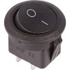 Выключатель клав. 250В,6А (2с) ON-OFF черный круглый (RWB-212,36-2550)