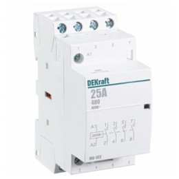 DEKraft Контактор модульный  МК-103 25А 230В 4но