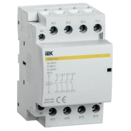 Пускатель модульного типа КМ40-40М  40А 4п AC/DC   220В ИЭК