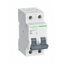 SE Sity9 Set Автоматический выключатель 2п С25A 4.5кА 2308 (C9F34225)