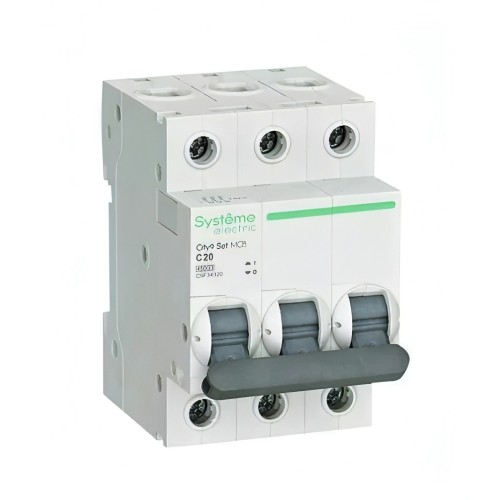 SE Sity9 Set Автоматический выключатель 3п С20A 4.5кА 2308 (C9F34320)