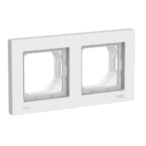 SE AtlasDesign Aqua Бел. Рамка 2-я, IP44 (ATN440102)