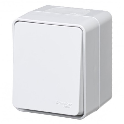 SE AtlasDesign Profi54 Бел. Выключатель о/у 1-кл. 10А IP54 (ATN540111)