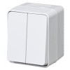 SE AtlasDesign Profi54 Бел. Выключатель о/у 2-кл. 10А IP54 (ATN540151)