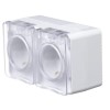 SE AtlasDesign Profi54 Бел. Розетка 2-я о/у с з/к со шт.16А IP54 (ATN540126)