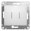 SE Glossa Бел Выключатель 3кл. 10А (GSL000131)