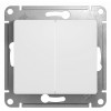 SE Glossa Бел Переключатель 2кл. 10А (GSL000165)