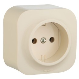 Legrand Quteo Беж. Розетка б/з 782240