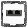 Legrand Valena белый Розетка комп. RJ45 2-ая (механизм) 774231