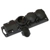 Колодка 3 Гн Евро 16А, 250в IP44 каучук Р16-381 (Беларусь)