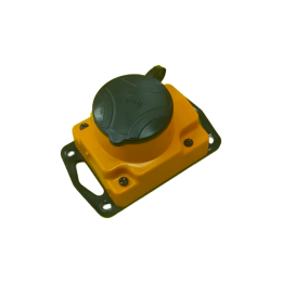 Колодка  1 Гн Евро 16А, 250в IP44 кауч. Р16-413 Желтый (Беларусь)