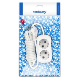 Удлинитель SMARTBUY 2гн. 2м. с з/к, 16А (ПВС 3х1,0)