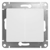 SE Glossa Бел Выключатель 2кл. 10А (GSL000151)
