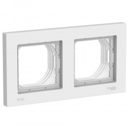 SE AtlasDesign Aqua Бел. Рамка 2-я, IP44 (ATN440102)