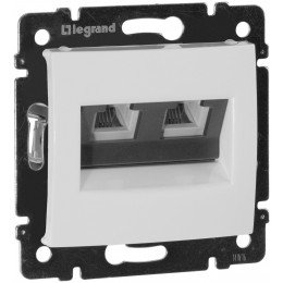 Legrand Valena белый Розетка телефон.2-ая RJ11 (механизм) 774439