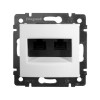 Legrand Valena белый Розетка комп. RJ45 2-ая (механизм) 774231