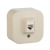 Legrand Quteo Беж. Розетка RJ11 782244