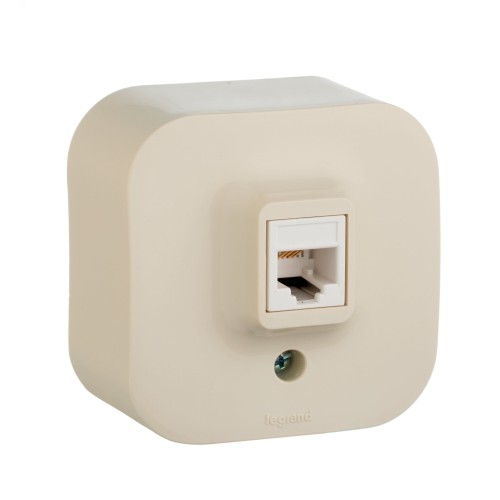 Legrand Quteo Беж. Розетка RJ11 782244