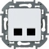 Legrand INSPIRIA Белый Розетка двойная информационная RJ45 кат.6 UTP (механизм) (673840)