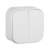 Legrand Quteo Бел Переключатель 2-клавишный 10А 782206