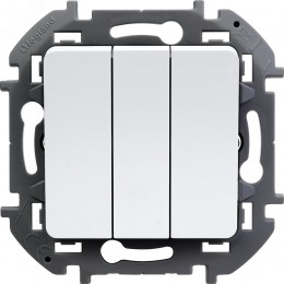Legrand INSPIRIA Белый Выключатель 3-кл. (механизм) 10А (673640)