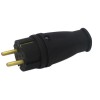 Вилка Евро В16-001 прямая каучук IP44 16А 250в (Витебск)