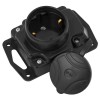 Колодка 1 Гн Евро 16А, 250в IP44 каучук Р16-413 (Беларусь)