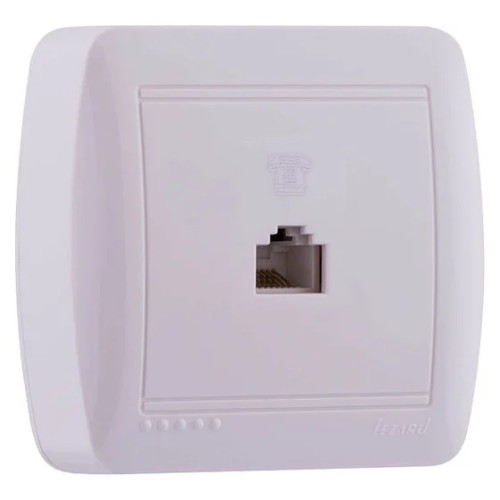 DEMET розетка телефон. евро белый