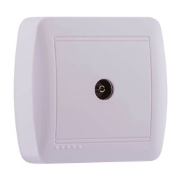 DEMET розетка TV оконечная белый