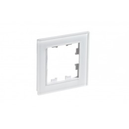 SE AtlasDesign Nature Стекло белый рамка 1-я ATN320101