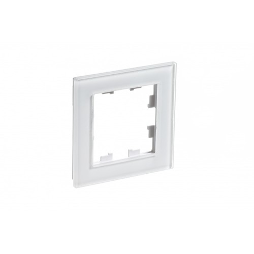 SE AtlasDesign Nature Стекло белый рамка 1-я ATN320101